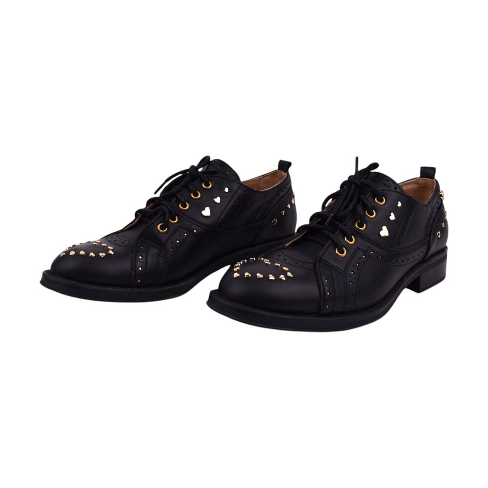 LOVE Moschino Ketsby sneakers in black and mirror gold | Size 40 - Picture 3 of 10
